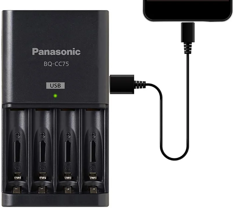 eneloop pro Advanced Charger CC75 with USB Port