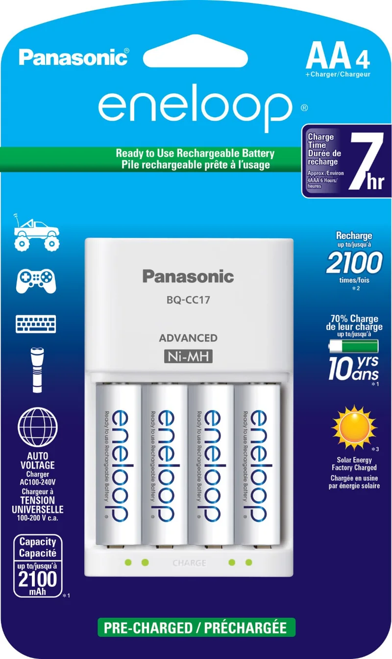 eneloop CC17 Charger with Batteries
