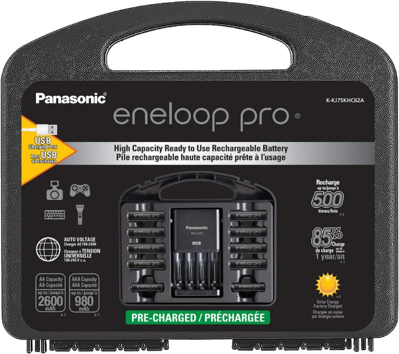 eneloop pro Power Pack with CC75 Charger